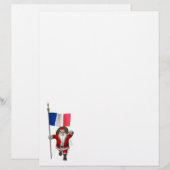 Sinterklaas met aftekening van Frankrijk (Voorkant / Achterkant)
