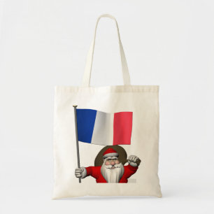 Sinterklaas met aftekening van Frankrijk Tote Bag