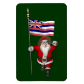 Sinterklaas met aftekening van Hawaii Magneet (Verticaal)
