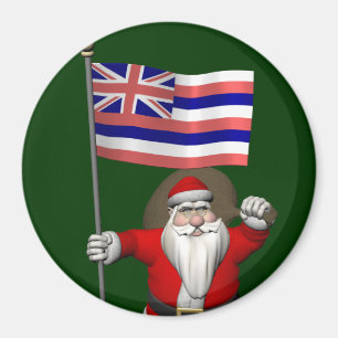 Sinterklaas met aftekening van Hawaii Magneet