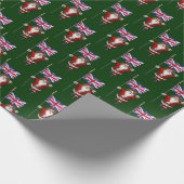 Sinterklaas met aftekening van het Verenigd Konink Cadeaupapier (Hoek)