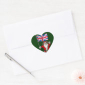 Sinterklaas met aftekening van het Verenigd Konink Hart Sticker (Envelop)