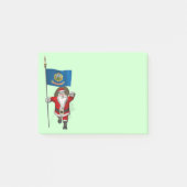 Sinterklaas met aftekening van Idaho Post-it® Notes (Voorkant)