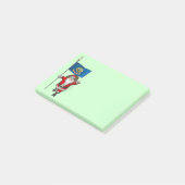 Sinterklaas met aftekening van Idaho Post-it® Notes (Schuin)