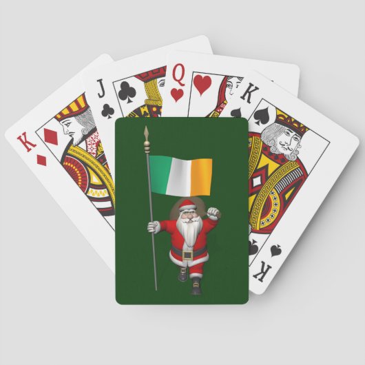 Sinterklaas met aftekening van Ierland Pokerkaarten (Achterkant)