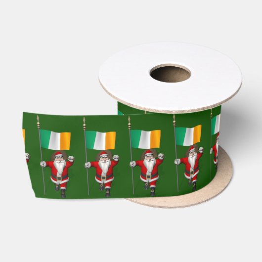 Sinterklaas met aftekening van Ierland Satijnen Lint (Spoel)