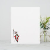 Sinterklaas met aftekening van Illinois (Staand voorkant)