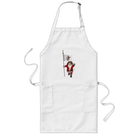 Sinterklaas met aftekening van Illinois Lang Schort (Voorkant)