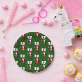 Sinterklaas met aftekening van Illinois Papieren Bordje (Feest)