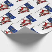 Sinterklaas met aftekening van Indiana Cadeaupapier (Hoek)