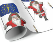 Sinterklaas met aftekening van Indiana Cadeaupapier (Rol Hoek)