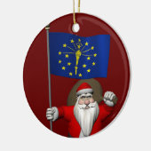 Sinterklaas met aftekening van Indiana Keramisch Ornament (Links)