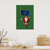 Sinterklaas met aftekening van Indiana Poster (Keuken)