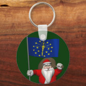 Sinterklaas met aftekening van Indiana Sleutelhanger (Voorkant)