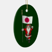 Sinterklaas met aftekening van Japan Keramisch Ornament (Rechts)
