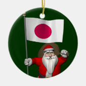 Sinterklaas met aftekening van Japan Keramisch Ornament (Voorkant)