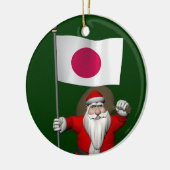 Sinterklaas met aftekening van Japan Keramisch Ornament (Links)