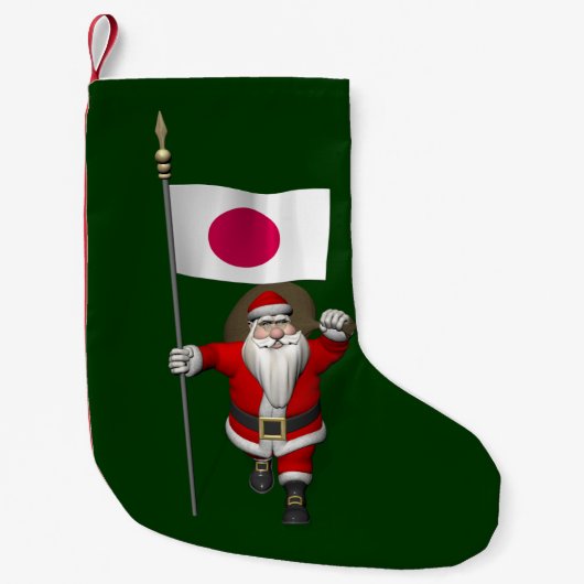 Sinterklaas met aftekening van Japan Kleine Kerstsok (Voorkant)