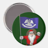 Sinterklaas met aftekening van Louisiana Magneet (Voorkant / Achterkant)