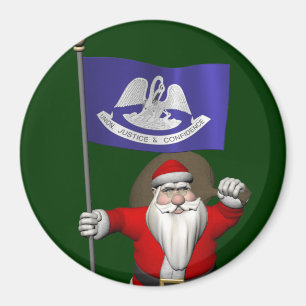 Sinterklaas met aftekening van Louisiana Magneet