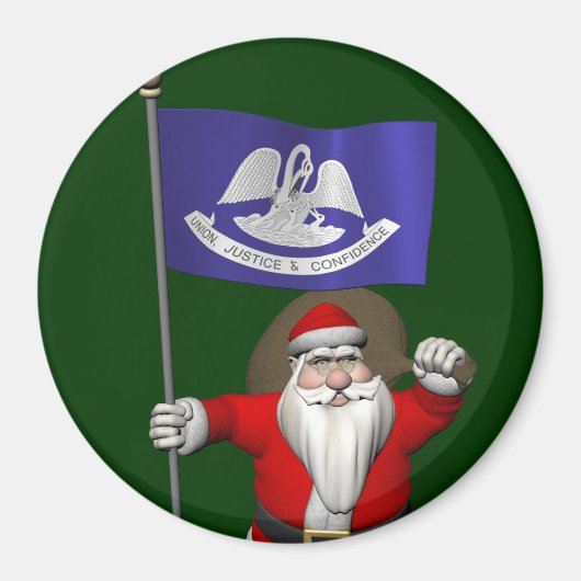 Sinterklaas met aftekening van Louisiana Magneet (Voorkant)
