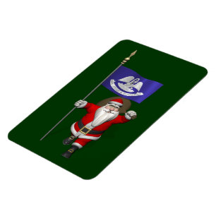 Sinterklaas met aftekening van Louisiana Magneet