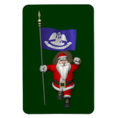 Sinterklaas met aftekening van Louisiana Magneet (Verticaal)