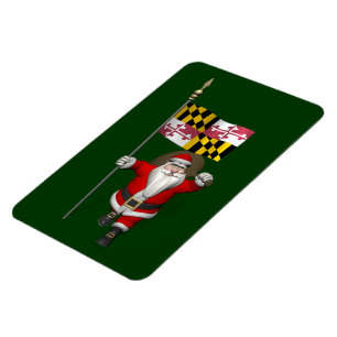 Sinterklaas met aftekening van Maryland Magneet