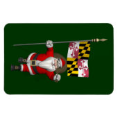 Sinterklaas met aftekening van Maryland Magneet (Horizontaal)