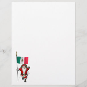 Sinterklaas met aftekening van Mexico