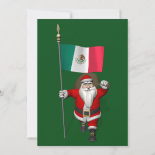 Sinterklaas met aftekening van Mexico Feestdagenkaart