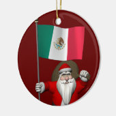 Sinterklaas met aftekening van Mexico Keramisch Ornament (Links)