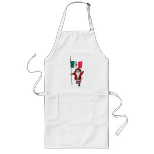 Sinterklaas met aftekening van Mexico Lang Schort