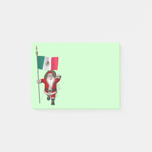 Sinterklaas met aftekening van Mexico Post-it® Notes (Voorkant)