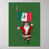 Sinterklaas met aftekening van Mexico Poster (Voorkant)
