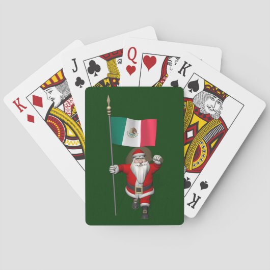 Sinterklaas met aftekening van Mexico Speelkaarten (Achterkant)