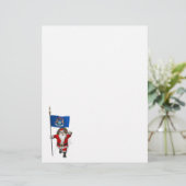 Sinterklaas met aftekening van Michigan (Staand voorkant)