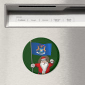 Sinterklaas met aftekening van Michigan Magneet (Insitu (Vaatwasser))