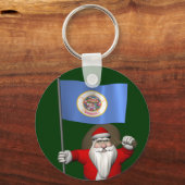 Sinterklaas met aftekening van Minnesota Sleutelhanger (Voorkant)
