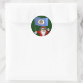 Sinterklaas met aftekening van Minnesota Sticker (Tas)