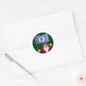 Sinterklaas met aftekening van Minnesota Sticker (Envelop)