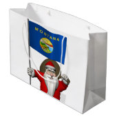 Sinterklaas met aftekening van Montana Groot Cadeauzakje (Achterkant Gekanteld)