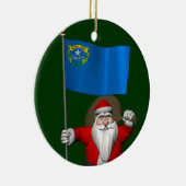 Sinterklaas met aftekening van Nevada Keramisch Ornament (Rechts)
