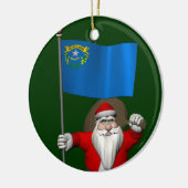 Sinterklaas met aftekening van Nevada Keramisch Ornament (Links)