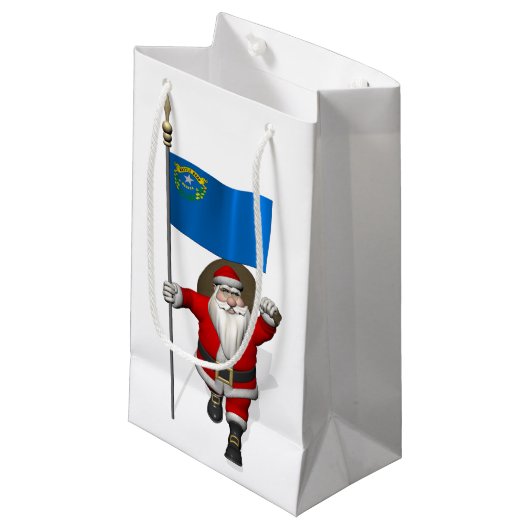 Sinterklaas met aftekening van Nevada Klein Cadeauzakje (Voorkant Gekanteld)