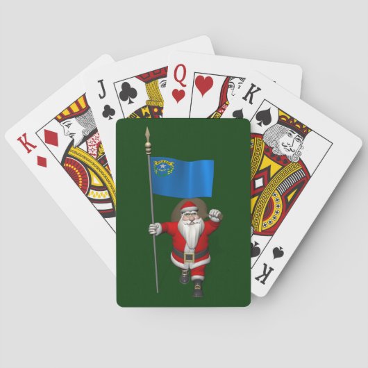 Sinterklaas met aftekening van Nevada Speelkaarten (Achterkant)