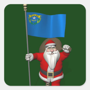 Sinterklaas met aftekening van Nevada Sticker