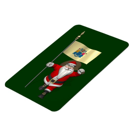Sinterklaas met aftekening van New Jersey Magneet (Linkerzijde)