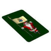Sinterklaas met aftekening van New Jersey Magneet (Rechterzijde)