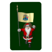 Sinterklaas met aftekening van New Jersey Magneet (Verticaal)
